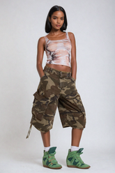 Aguirre Desenli Spagetti Kolsuz Üst